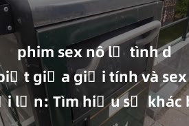 phim sex nô lệ tình dục Phân biệt giữa giới tính và sex ở người lớn: Tìm hiểu sự khác biệt và yếu tố quyết định